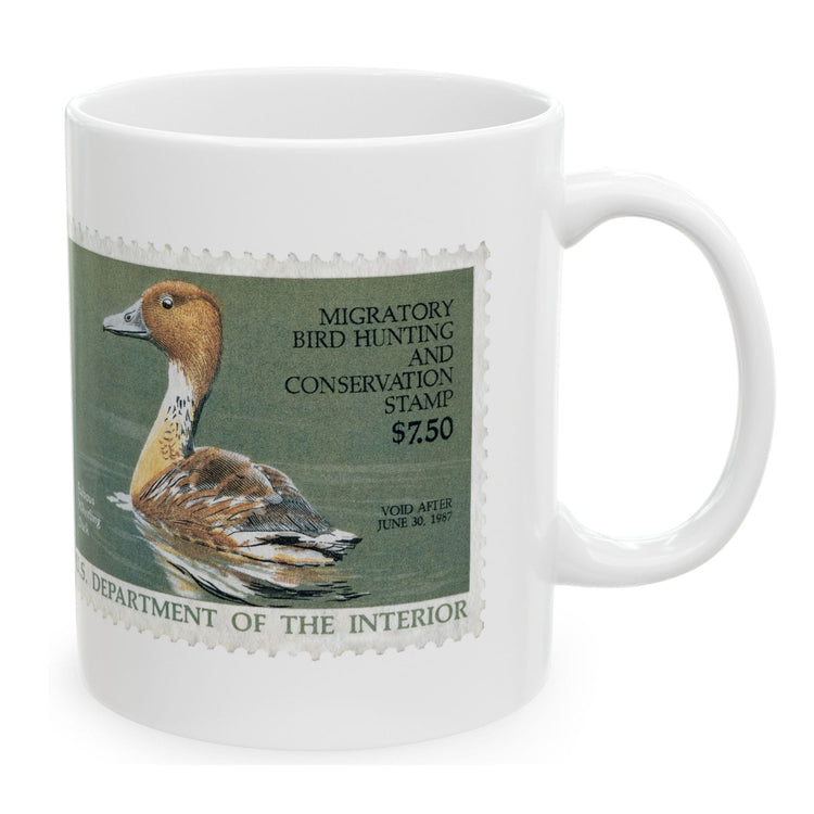 Official 1986-1987 Federal Duck Stamp - White Mug