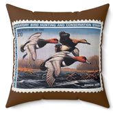 Official 1987-1988 Federal Duck Stamp - Brown Pillow