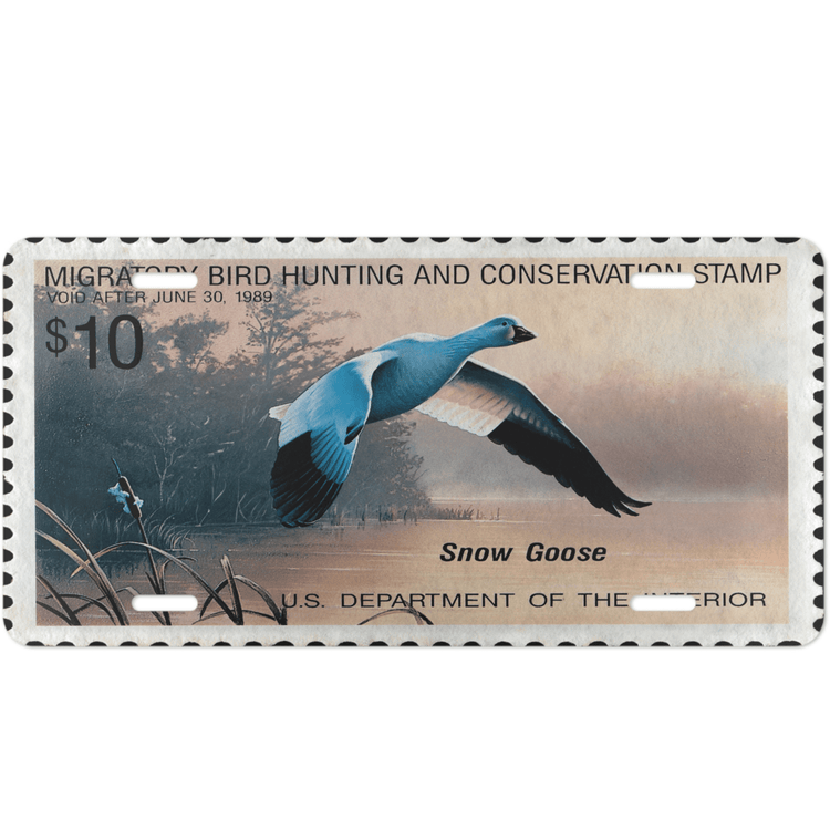 Official 1988 - 1989 Federal Duck Stamp - License Plate