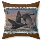 Official 1996-1997 Federal Duck Stamp - Brown Pillow
