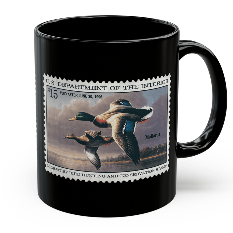 Official 1995-1996 Federal Duck Stamp - Black Mug