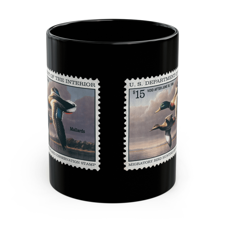 Official 1995-1996 Federal Duck Stamp - Black Mug