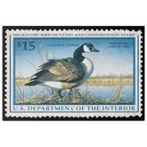 Official 1997 - 1998 Federal Duck Stamp - Canvas Sign