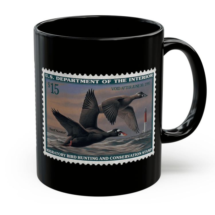Official 1996-1997 Federal Duck Stamp - Black Mug