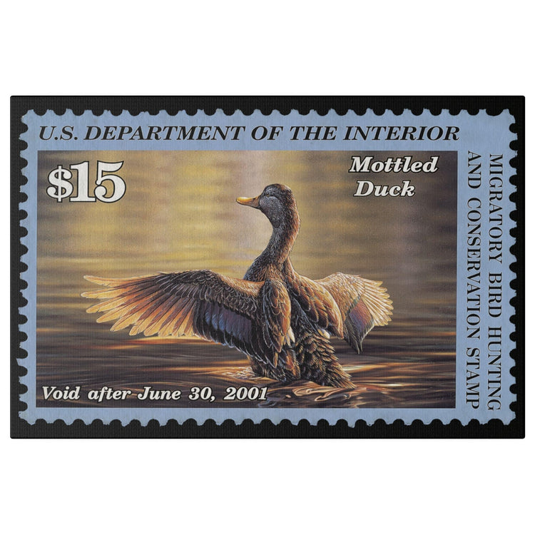 Official 2000 - 2001 Federal Duck Stamp - Canvas Sign