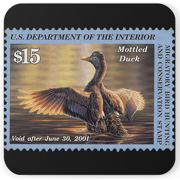 Official 2000-2001 Federal Duck Stamp - Cork Back Coaster