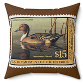 Official 2001-2002 Federal Duck Stamp - Brown Pillow