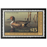 Official 2001 - 2002 Federal Duck Stamp - Canvas Sign