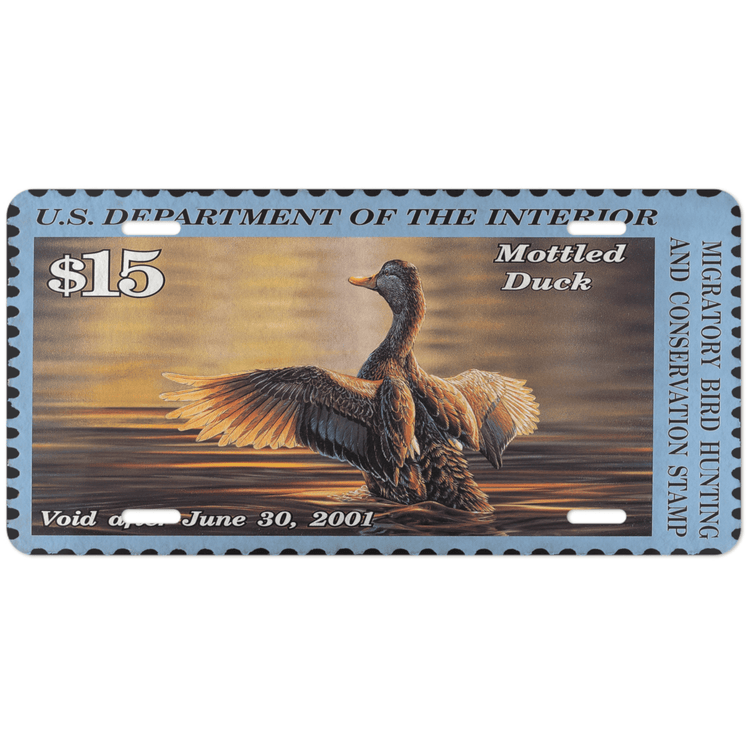 Official 2000 - 2001 Federal Duck Stamp - License Plate