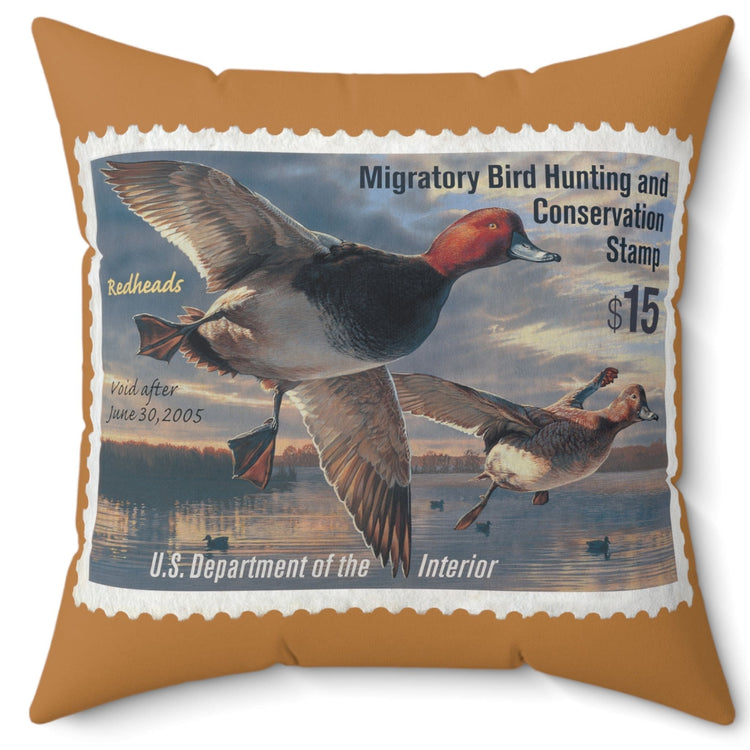 Official 2004-2005 Federal Duck Stamp - Light Brown Pillow