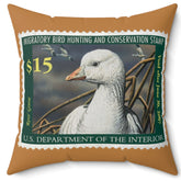 Official 2006-2007 Federal Duck Stamp - Light Brown Pillow
