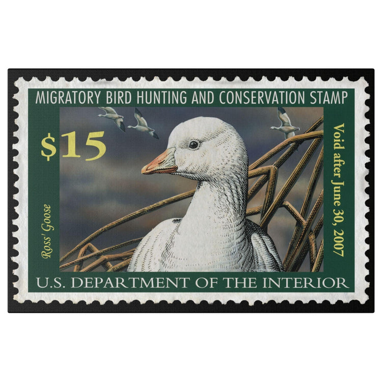 Official 2006 - 2007 Federal Duck Stamp - Canvas Sign