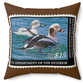 Official 2009-2010 Federal Duck Stamp - Brown Pillow