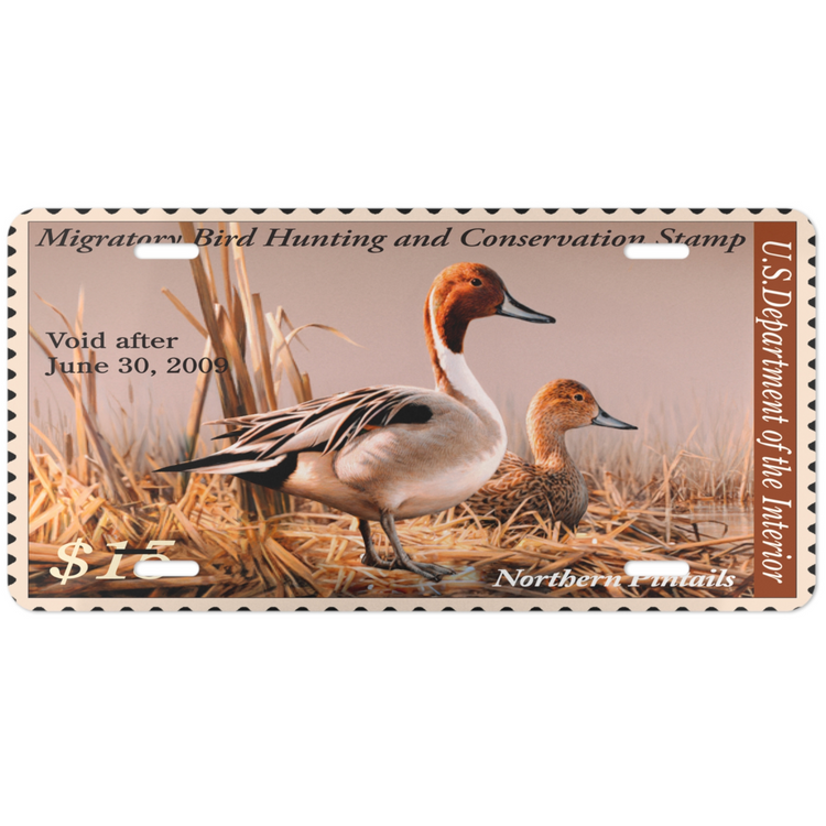 Official 2008 - 2009 Federal Duck Stamp - License Plate