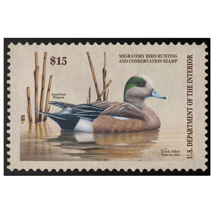 Official 2010 - 2011 Federal Duck Stamp - Canvas Sign