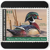 Official 2012-2013 Federal Duck Stamp - Cork Back Coaster
