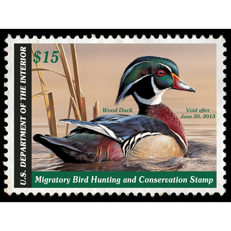 Official 2012 - 2013 Federal Duck Stamp-Metal Sign
