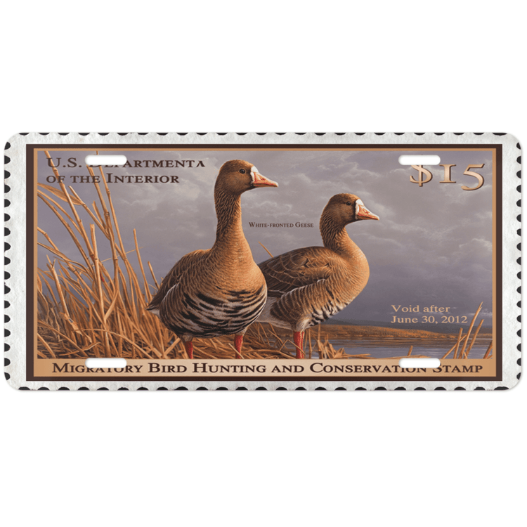 Official 2011 - 2012 Federal Duck Stamp - License Plate