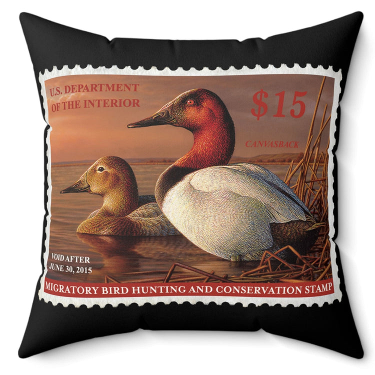 Official 2014-2015 Federal Duck Stamp - Black Pillow