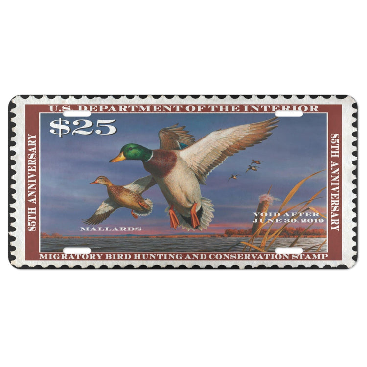 Official 2018 - 2019 Federal Duck Stamp - License Plate