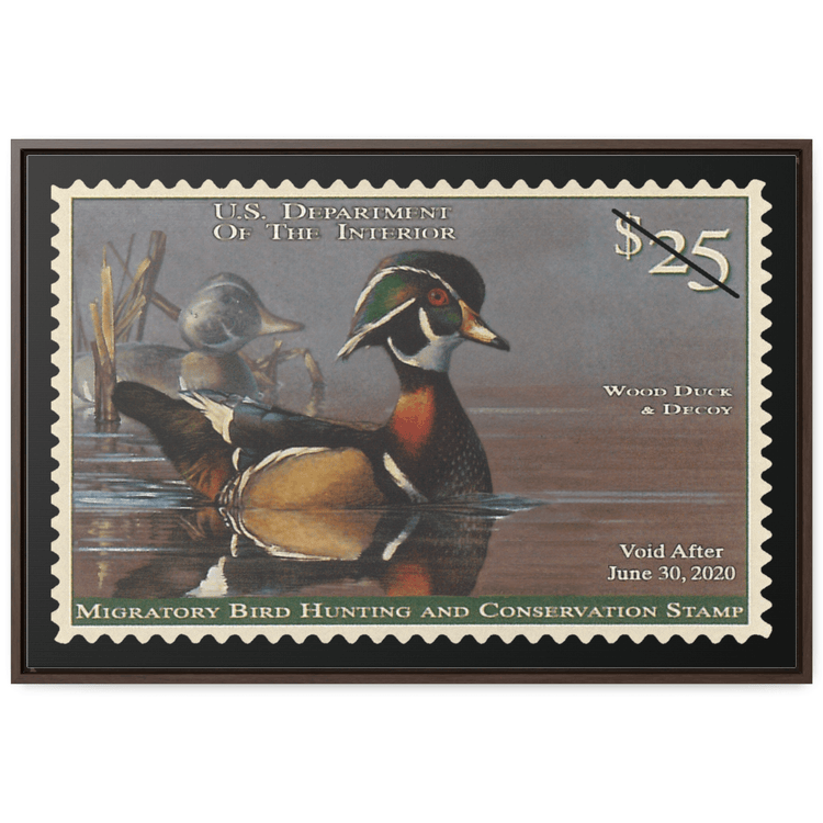 Official 2019 - 2020 Federal Duck Stamp - Canvas Sign