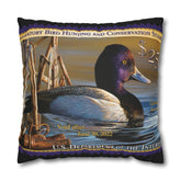 Official 2021-2022 Federal Duck Stamp - Zippered Pillow Cover