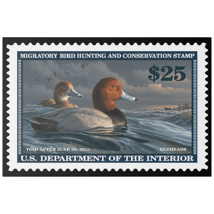 Official 2022 - 2023 Federal Duck Stamp - Canvas Sign