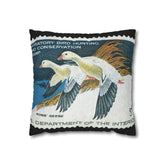 Official 1977-1978 Federal Duck Stamp - Zippered Pillow Cover