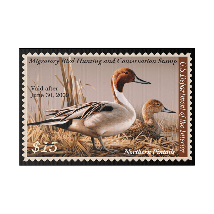 Official 2008 - 2009 Federal Duck Stamp - Canvas Sign