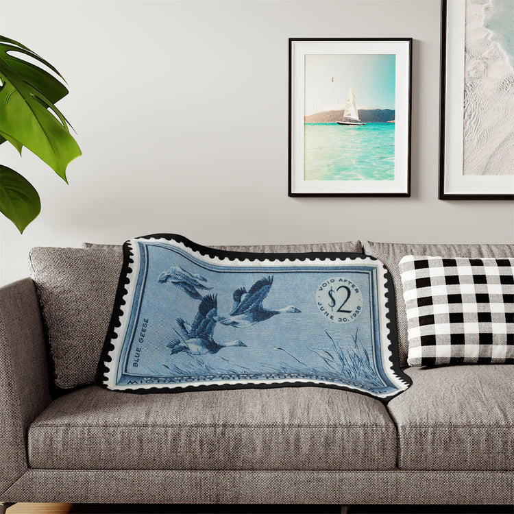 Official 1955-1956 Federal Duck Stamp - Sherpa Blanket