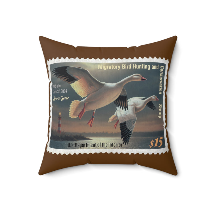 Official 2003-2004 Federal Duck Stamp - Brown Pillow