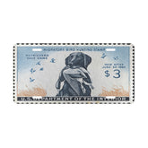 Official 1959 - 1960 Dog Federal Duck Stamp License Plate