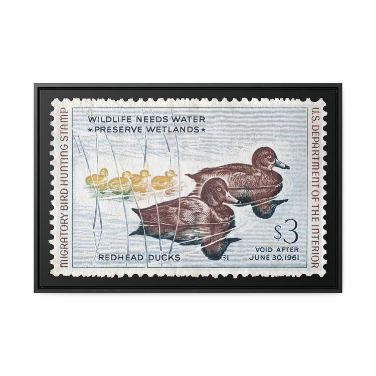 Official 1960 - 1961 Federal Duck Stamp - Canvas Sign