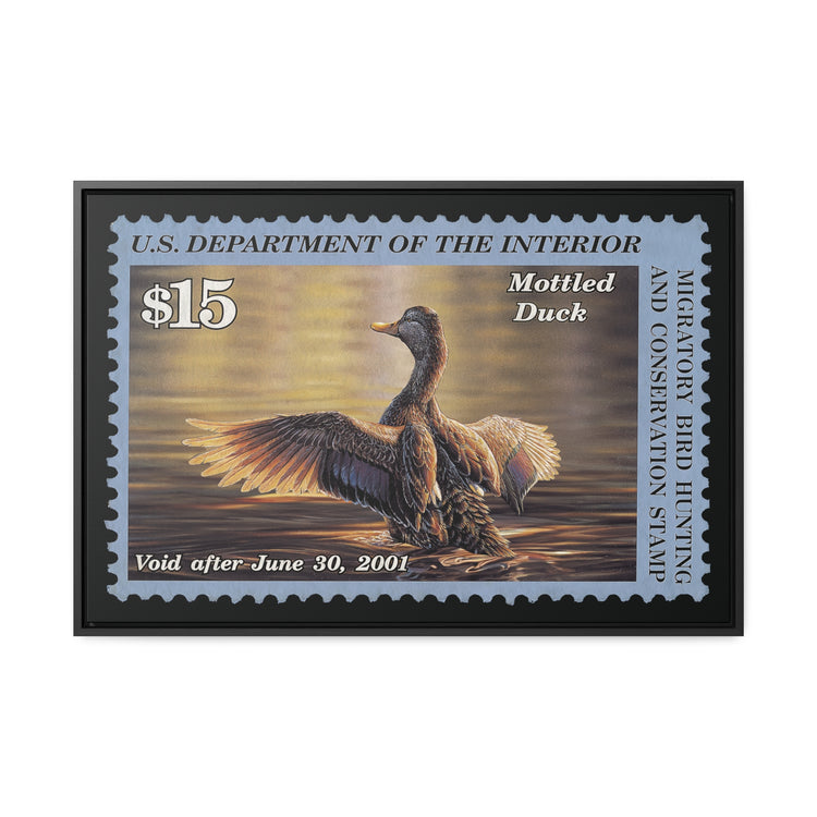 Official 2000 - 2001 Federal Duck Stamp - Canvas Sign