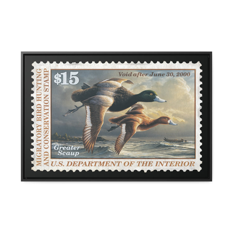 Official 1999 - 2000 Federal Duck Stamp - Canvas Sign