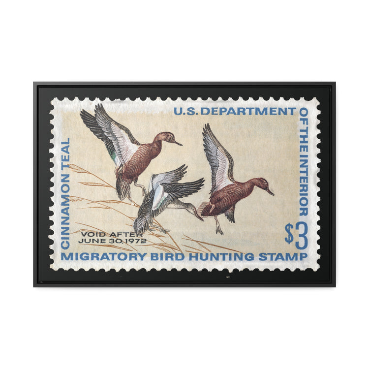 Official 1971 - 1972 Federal Duck Stamp - Canvas Sign