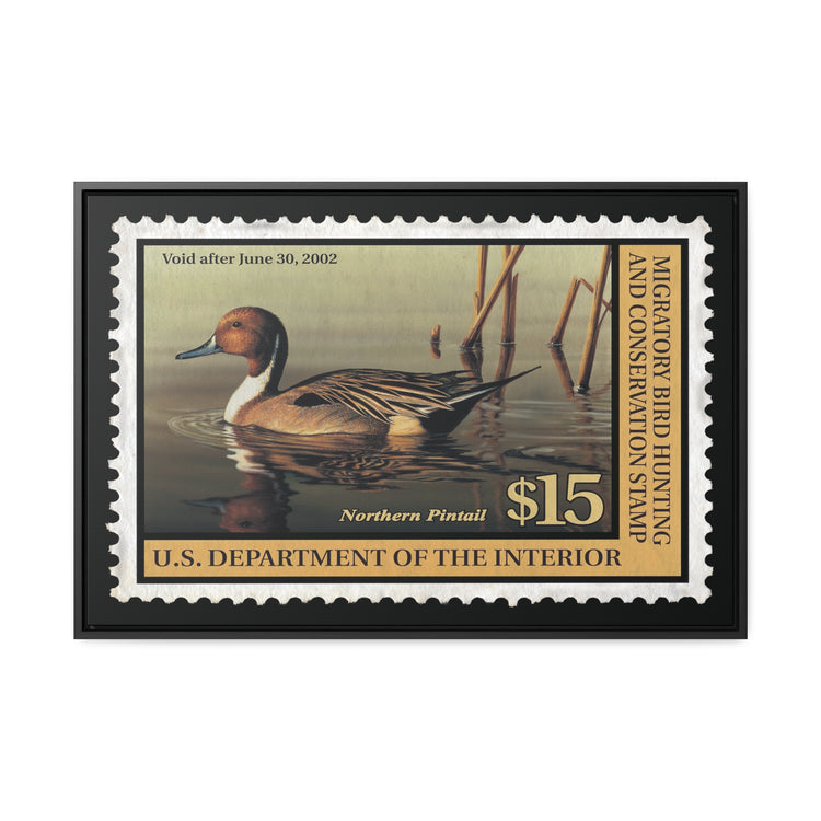 Official 2001 - 2002 Federal Duck Stamp - Canvas Sign
