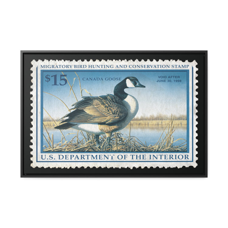 Official 1997 - 1998 Federal Duck Stamp - Canvas Sign