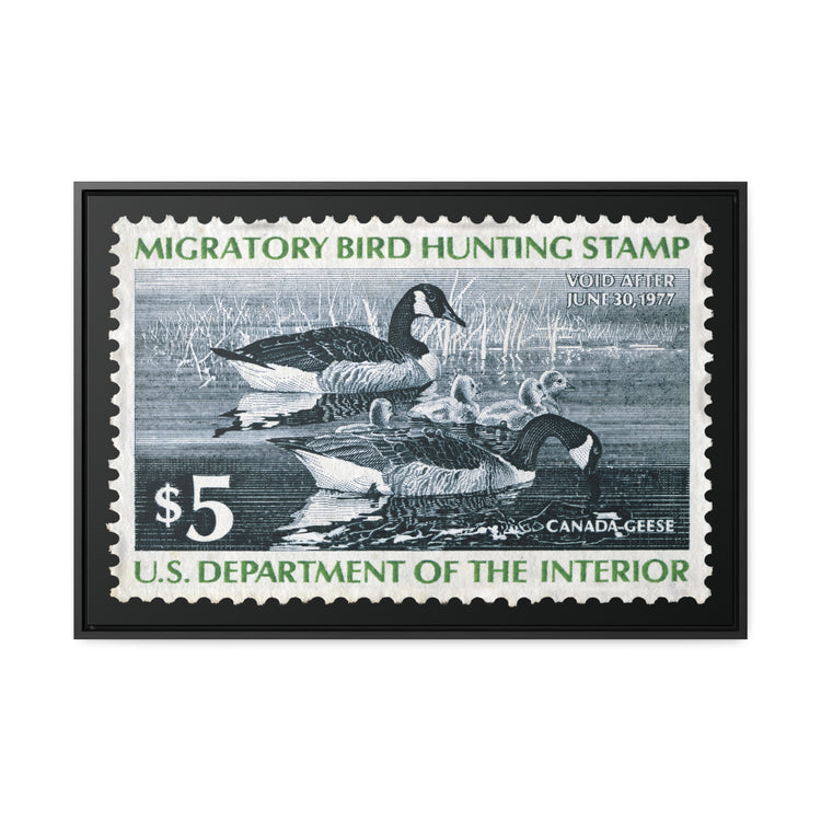 Official 1976 - 1977 Federal Duck Stamp - Canvas Sign