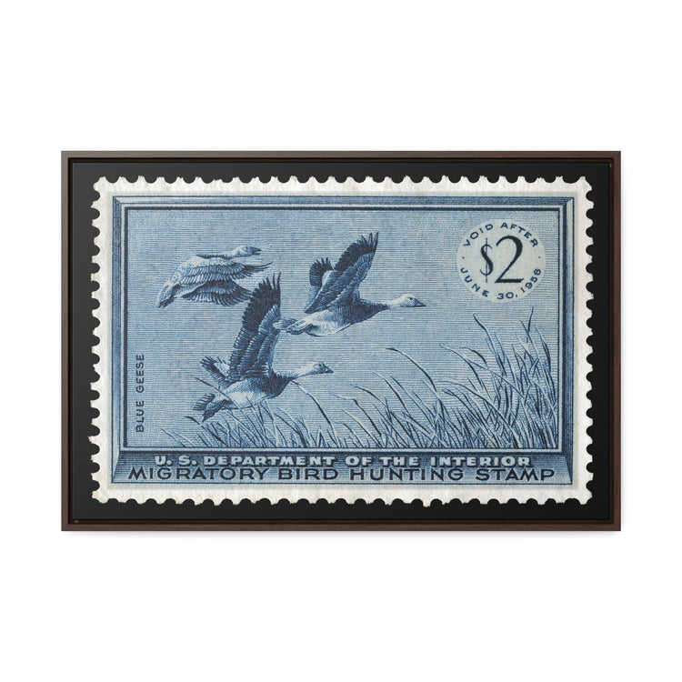 Official 1955 - 1956 Federal Duck Stamp - Canvas Sign