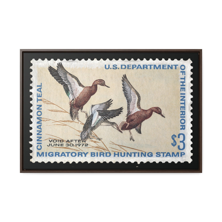 Official 1971 - 1972 Federal Duck Stamp - Canvas Sign