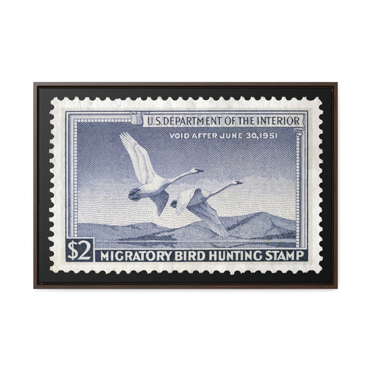 Official 1950 - 1951 Federal Duck Stamp - Canvas Sign
