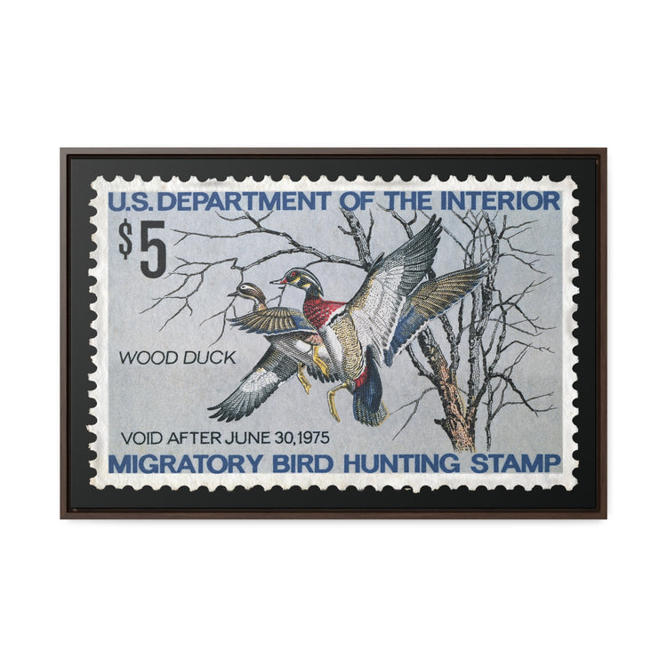 Official 1974 - 1975 Federal Duck Stamp - Canvas Sign