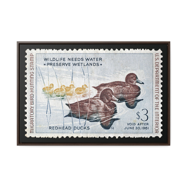 Official 1960 - 1961 Federal Duck Stamp - Canvas Sign