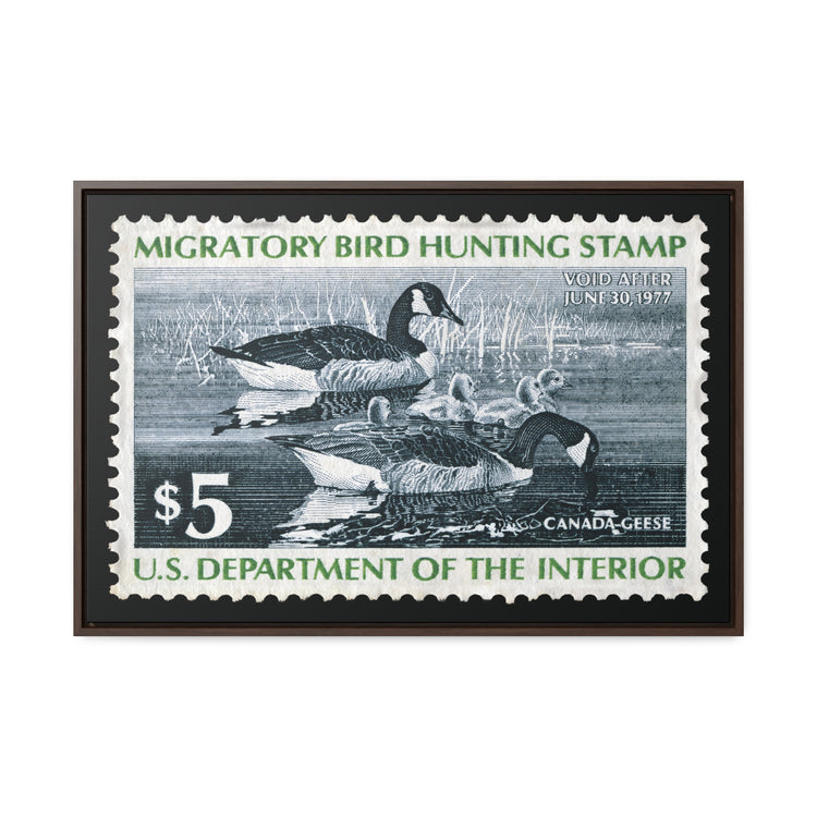 Official 1976 - 1977 Federal Duck Stamp - Canvas Sign