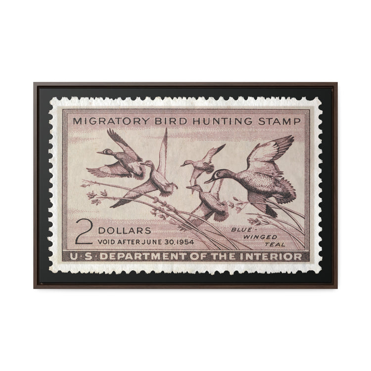 Official 1953 - 1954 Federal Duck Stamp - Canvas Sign