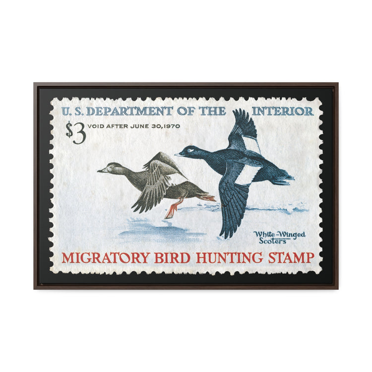 Official 1969 - 1970 Federal Duck Stamp - Canvas Sign