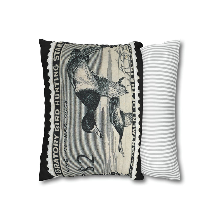 Official 1954-1955 Federal Duck Stamp - Zippered Pillow Cover