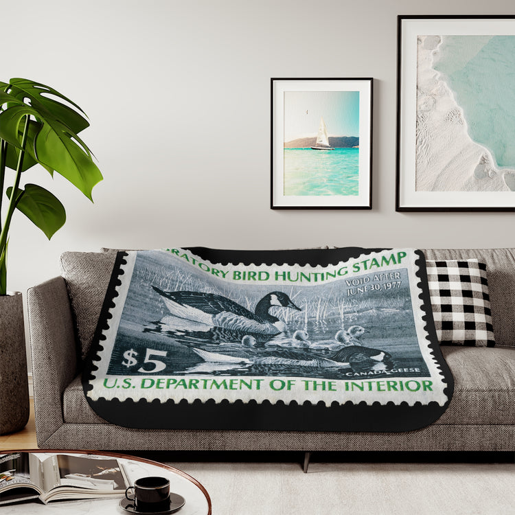 Official 1976-1977 Federal Duck Stamp - Sherpa Blanket