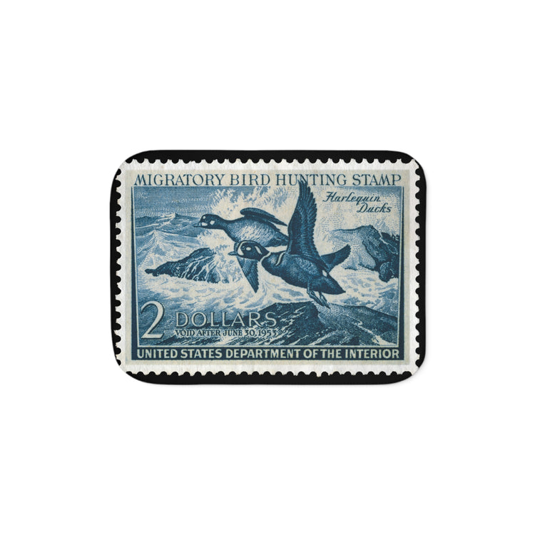 Official 1952-1953 Federal Duck Stamp - Sherpa Blanket